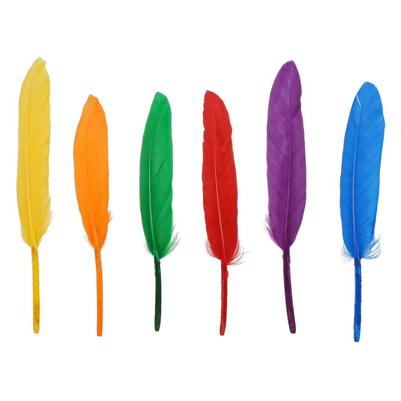 12 Pack: Rainbow Craft Goose Feathers by Creatology™